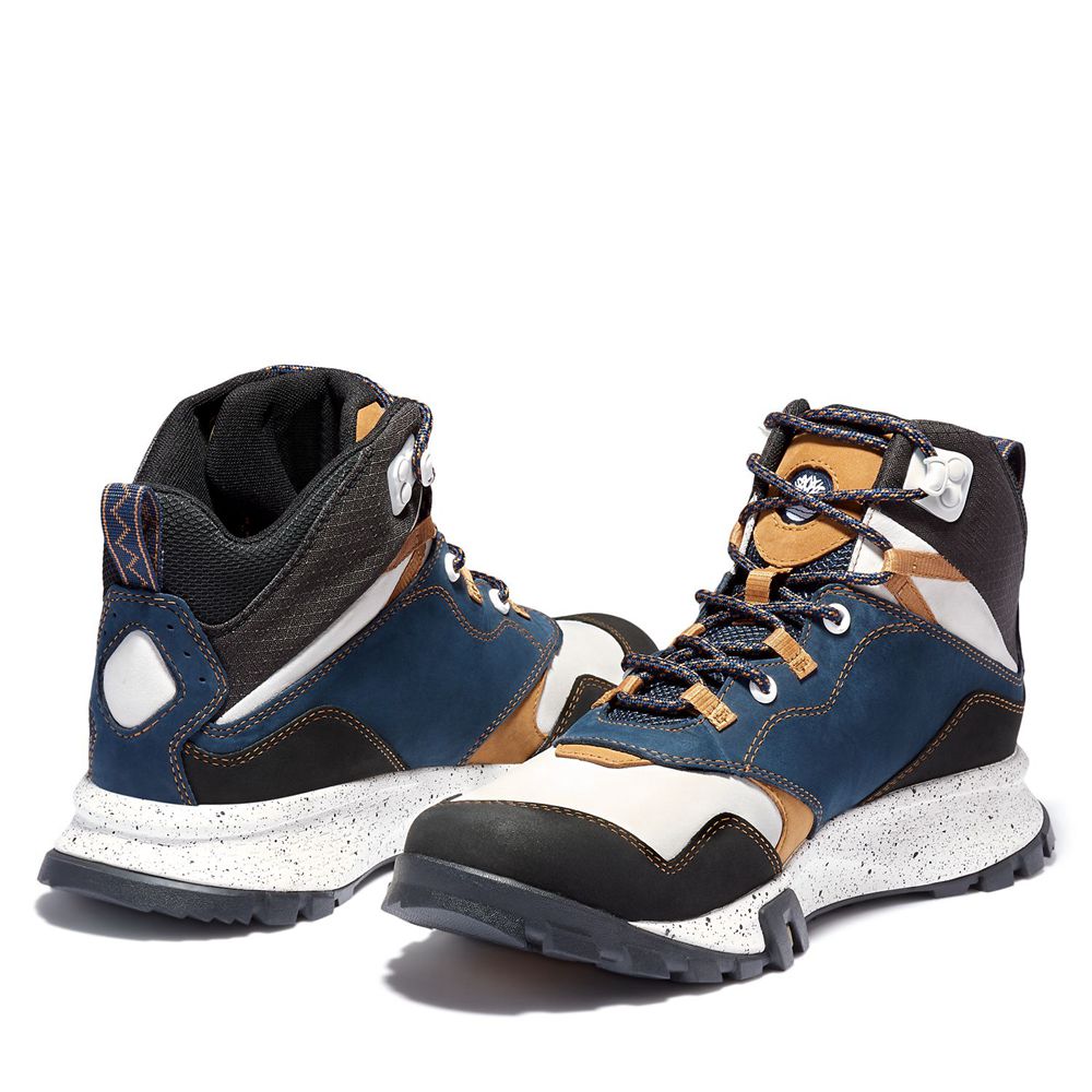 Bocanci De Drumeție Timberland Barbati Bleumarin - Garrison Trail Waterproof Mid - Romania - JGWEOZ9